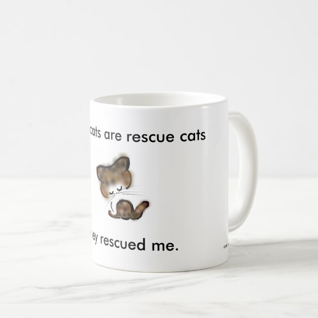 Caneca De Café "todos meus gatos são caridade dos gatos do (Frente Esquerda)