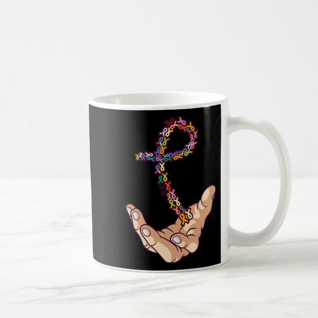 Caneca De Café Todos os Canceres importam faixas do dia de sensib (Direita)