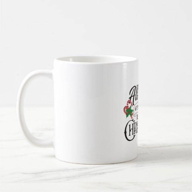Caneca De Café Todos os corações voltam para casa no Natal (Esquerda)