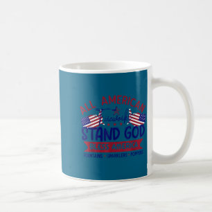 Caneca De Café Todos os Fogos de Artifício Americanos Deus Abenço