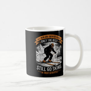 Caneca De Café Todos os homens criados iguais vão esquiando aos s