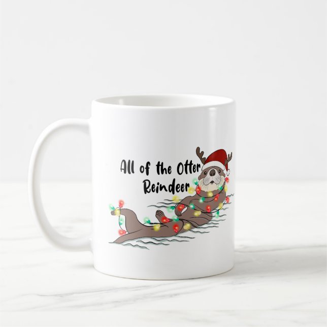 Caneca De Café Todos os Natal da "Rena Ópera" (Esquerda)