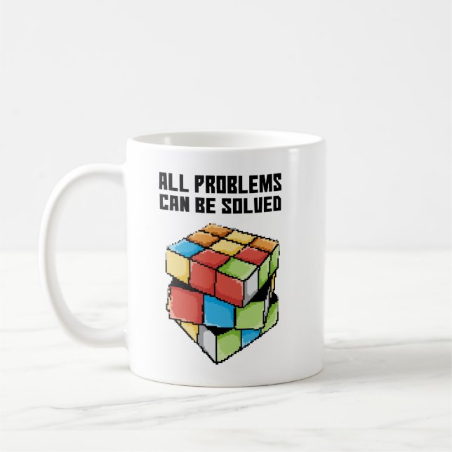 Caneca De Café Todos os Problemas Podem Ser Resolvidos Positivame (Esquerda)