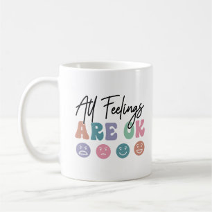 Caneca De Café Todos Os Sentimentos Estão Bem