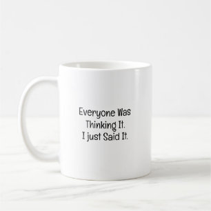 Caneca De Café Todos Pensando Nisso Disse Vaca Colega de Trabalho