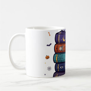 Caneca De Café Todos Reservados para Livros de Leitura de Fantasm