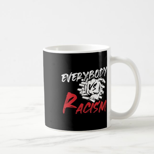 Caneca De Café Todos Vs Racismo - Anti-ódio Resiste Gi (Direita)