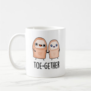 Caneca De Café Toe gether Funny BIg Toe Pun