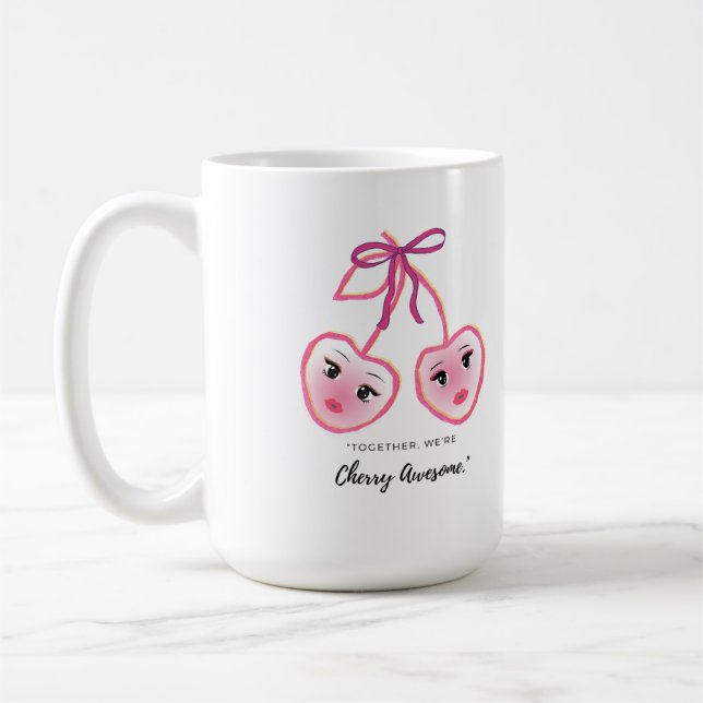 CANECA DE CAFÉ TOGETHER WE ARE CHERRY AWSOME (Esquerda)
