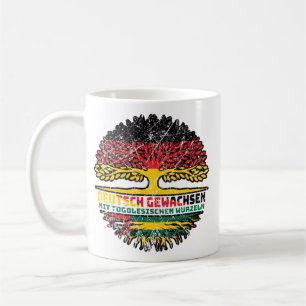 Caneca De Café Togo Togoisch Deutsch Alemanha Baum Wurzel