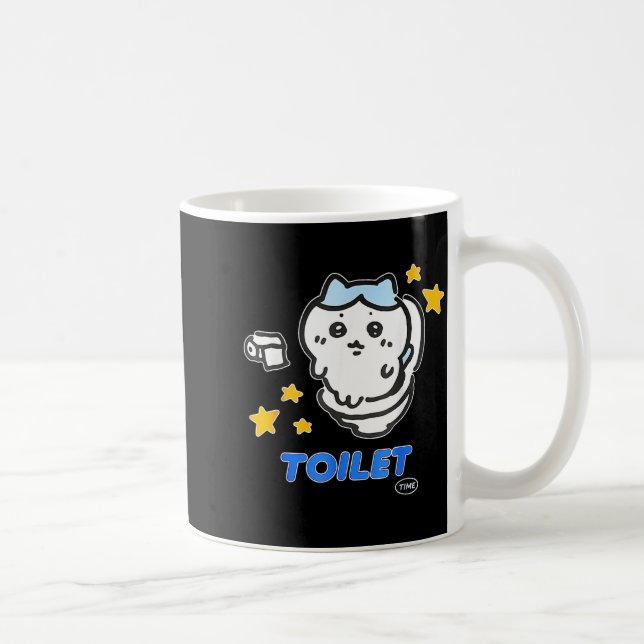 Caneca De Café Toilet Time Chikawa Meme Tee  (Direita)