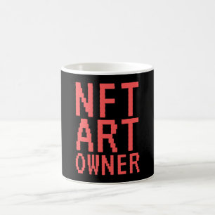 Caneca De Café Token Não Fungível do Proprietário da Arte NFT