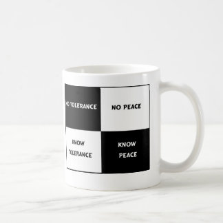 Caneca De Café tolerância = paz