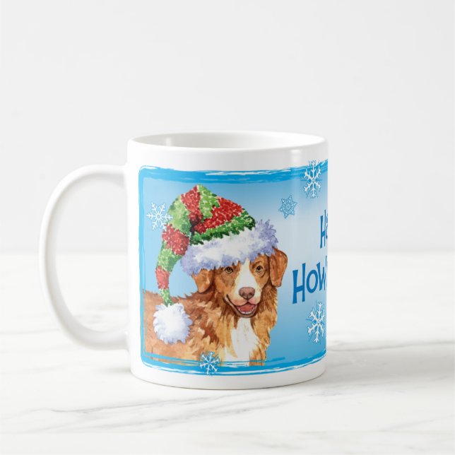 Caneca De Café Toller feliz de Howliday (Esquerda)