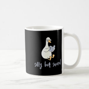 Caneca De Café Tolo Mas Salvo, Ganso Lendo Bíblia Sagrada, Ch Cut