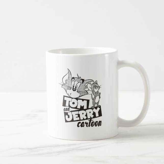 Caneca De Café Tom E Jerry | Cartoon Tom E Jerry (Direita)