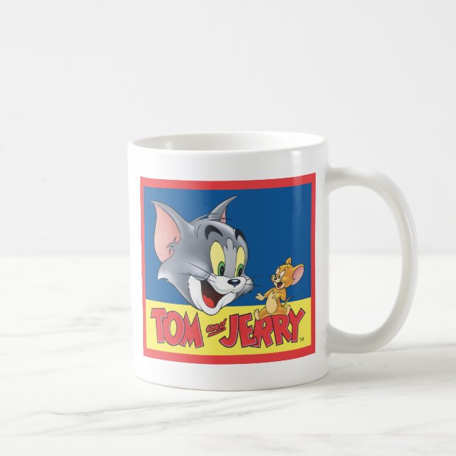 Caneca De Café Tom E Jerry Logo Sombreados (Direita)