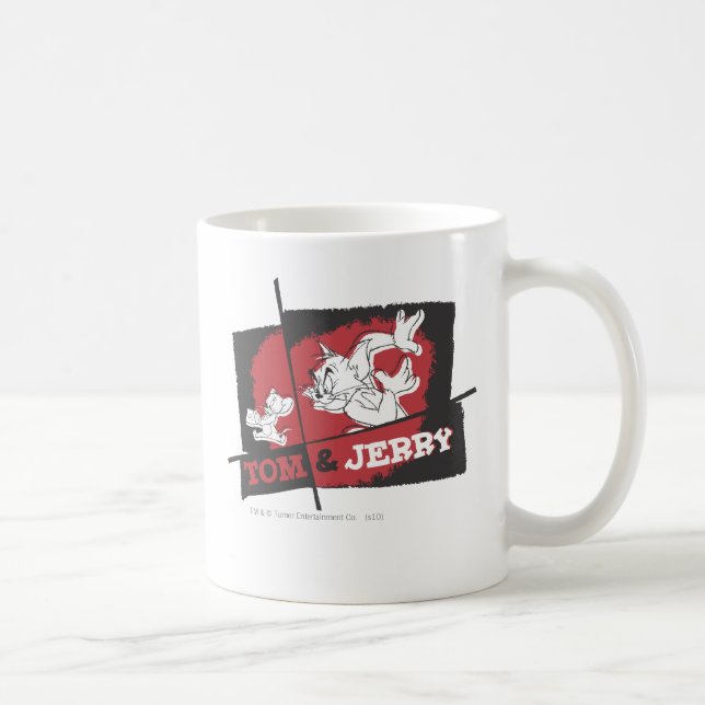 Caneca De Café Tom e Jerry Red e Black (Direita)
