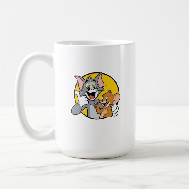 Caneca De Café Tom & Jerry Mug Magic - Sip com um Sorriso! (Esquerda)