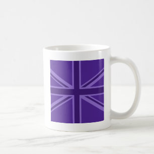 Caneca De Café Tomada de União de Cores Roxo Vibrante