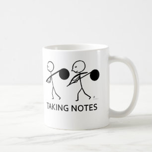 Caneca De Café Tomando notas
