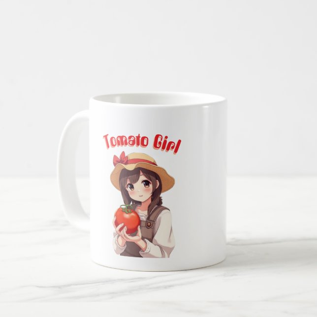 Caneca De Café Tomate Girl (Frente Esquerda)