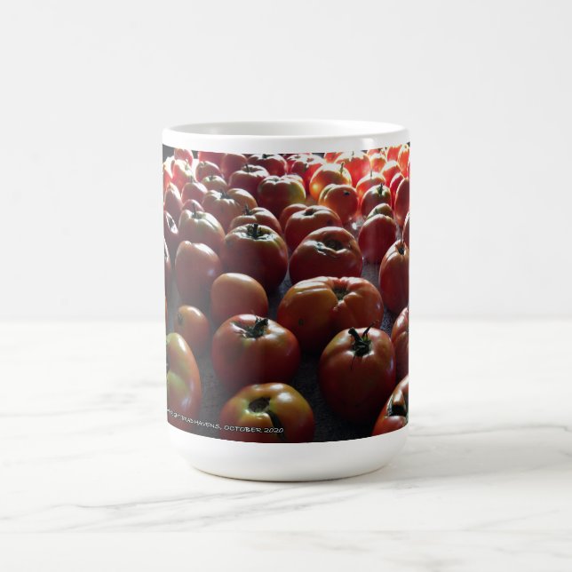Caneca De Café Tomates frescos Coleção de flores em um (Centro)