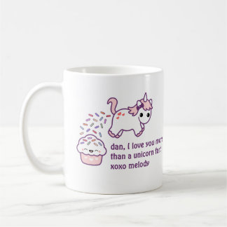 Caneca De Café Tombadilho cor-de-rosa do unicórnio