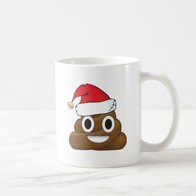 Caneca De Café Tombadilho divertido Emoji do Xmas (Direita)