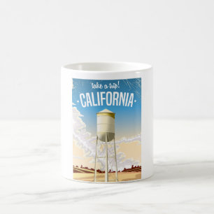 Caneca De Café Tome a uma viagem o poster de viagens retro de