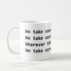 Caneca De Café Tome cuidado com America Mug