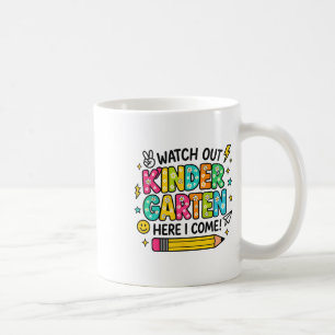 Caneca De Café Tome Cuidado Jardim de Infância Aqui Vou Eu Voltar
