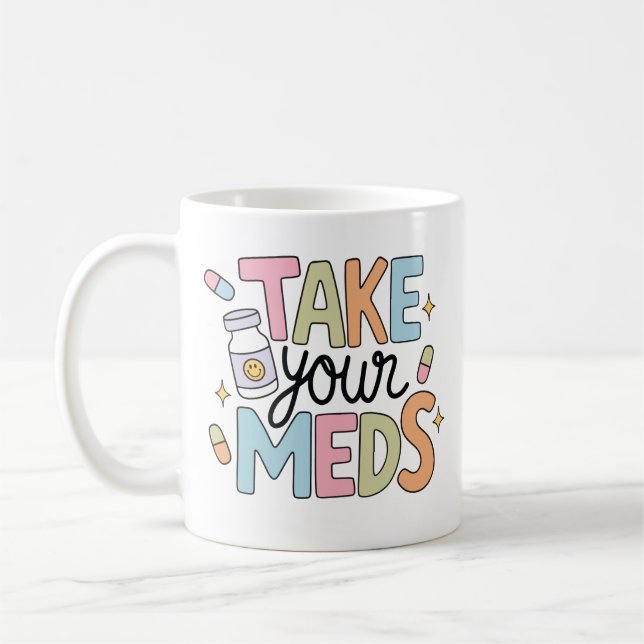 Caneca De Café Tome seus remédios (Esquerda)