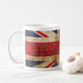 Caneca De Café Tommy Robinson - Lado direito da história (+flag)
