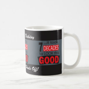 Caneca De Café Tomou 7 décadas para olhar este BOM aniversário