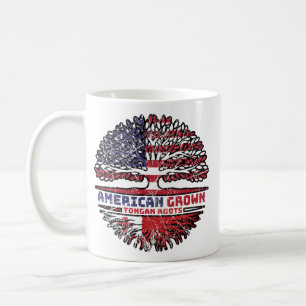 Caneca De Café Tonga Tongan US American USA United States Tree