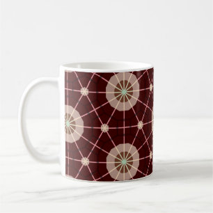 Caneca De Café Tons Geométricos Quentes da Terra