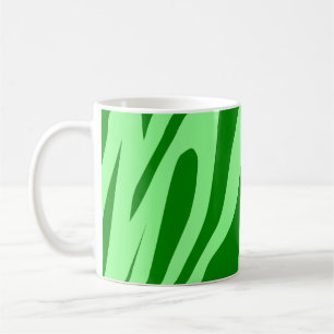 Caneca De Café Tons verdes - Padrão sem costura