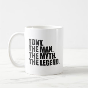 Caneca De Café Tony nome, Tony O Homem O Mito A Lenda