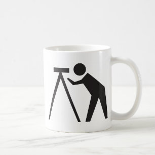 Caneca De Café Topógrafo da terra no trabalho