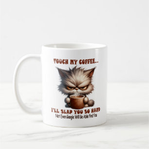 Caneca De Café Toque no meu café, personalizado