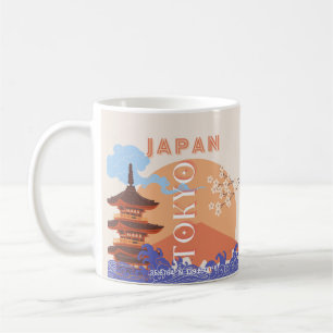 Caneca De Café Tóquio Japão Viagem Art