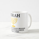 Caneca De Café Torah para sempre & Menorah<br><div class="desc">Torah caneca para sempre & de Menorah - até o céu renovado e a terra renovada e então algumas…</div>