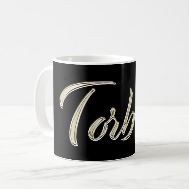 Caneca De Café Torben Name whitegold Tasse Teetasse Kaffeetasse (Frente Esquerda)