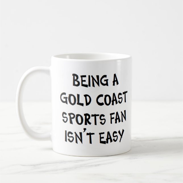 Caneca De Café torcedor esportivo da costa de ouro, sendo (Esquerda)