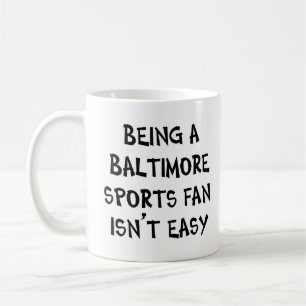 Caneca De Café torcedor esportivo de baltimore, sendo