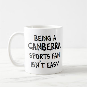 Caneca De Café torcedor esportivo de canberra, sendo