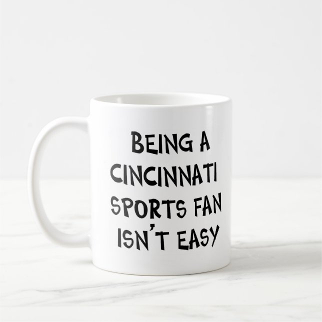 Caneca De Café torcedor esportivo de cincinnati, sendo (Esquerda)