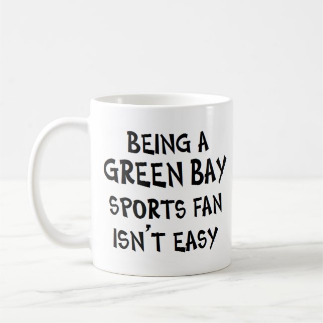Caneca De Café torcedor esportivo de green bay, sendo (Esquerda)