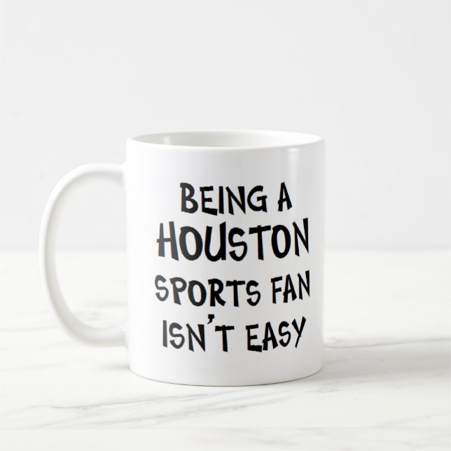 Caneca De Café torcedor esportivo de houston, sendo (Esquerda)